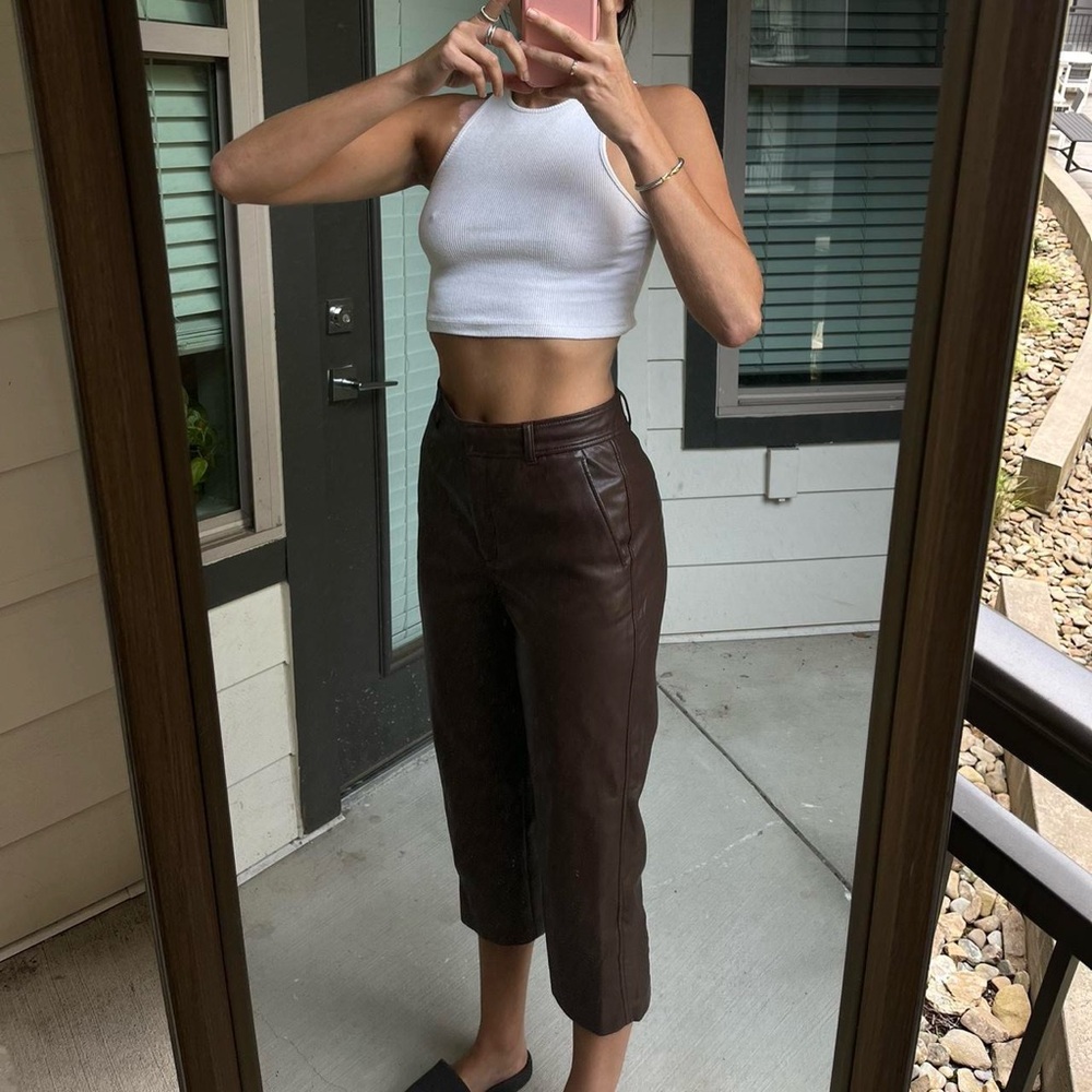 Babaton faux leather pants - Picture 2 of 3